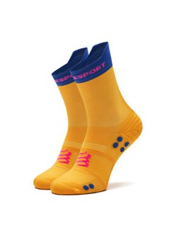 Compressport Skarpety wysokie unisex Pro Racing V4.0 Run High XU00046B Żółty ze sklepu MODIVO w kategorii Skarpetki męskie - zdjęcie 177048367