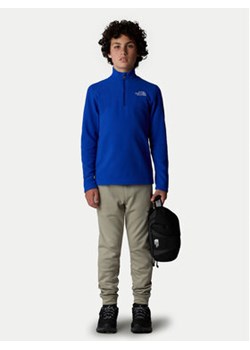 The North Face Polar Glacier NF0A8AZM Granatowy Regular Fit ze sklepu MODIVO w kategorii Bluzy chłopięce - zdjęcie 177054815