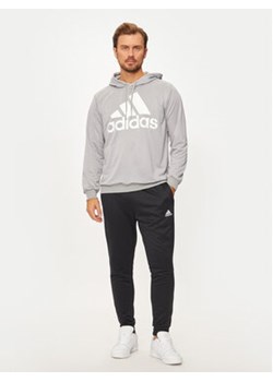 adidas Dres French Terry JD9861 Szary Regular Fit ze sklepu MODIVO w kategorii Dresy męskie - zdjęcie 177055266