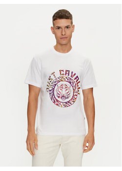 Just Cavalli T-Shirt 76OAHC17 Biały Regular Fit ze sklepu MODIVO w kategorii T-shirty męskie - zdjęcie 177057388