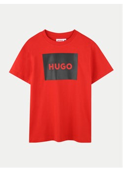 Hugo T-Shirt G00144 M Czerwony Regular Fit ze sklepu MODIVO w kategorii T-shirty chłopięce - zdjęcie 177060109