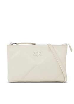 Calvin Klein Torebka Re-Lock Quilt Crossbody K60K611042 Biały ze sklepu MODIVO w kategorii Listonoszki - zdjęcie 177068905