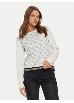 Liu Jo Sport Sweter TF4228 MS63L Biały Regular Fit ze sklepu MODIVO w kategorii Swetry damskie - zdjęcie 177075805