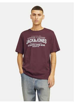 Jack&Jones T-Shirt Jeans 12256779 Czerwony Standard Fit ze sklepu MODIVO w kategorii T-shirty męskie - zdjęcie 177076705