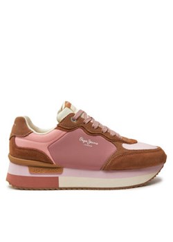 Pepe Jeans Sneakersy PLS60025 Brązowy ze sklepu MODIVO w kategorii Buty sportowe damskie - zdjęcie 177080398