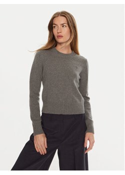 AMI PARIS Sweter FKS057005 Szary Regular Fit ze sklepu MODIVO w kategorii Swetry damskie - zdjęcie 177082017