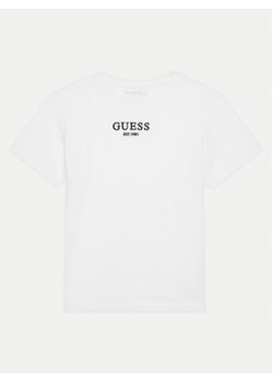 Guess T-Shirt L4BI07 J1314 Biały Regular Fit ze sklepu MODIVO w kategorii T-shirty chłopięce - zdjęcie 177082765