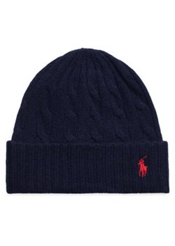 Polo Ralph Lauren Czapka 455956315003 Granatowy ze sklepu MODIVO w kategorii Czapki zimowe damskie - zdjęcie 177088019