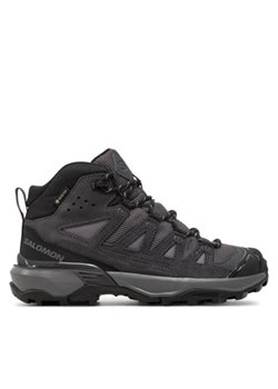 Salomon Trekkingi X Ultra 360 Leather Mid Gore-Tex L47571100 Szary ze sklepu MODIVO w kategorii Buty trekkingowe damskie - zdjęcie 177088999