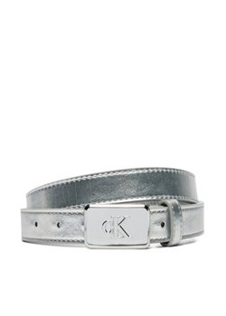 Calvin Klein Jeans Pasek Dziecięcy Metallic Buckle Belt IU0IU00666 Srebrny ze sklepu MODIVO w kategorii Paski dziecięce - zdjęcie 177091445