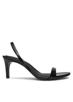 Calvin Klein Sandały Heel D'Orsay Sandal 70 - Brush L HW0HW02265 Czarny ze sklepu MODIVO w kategorii Sandały damskie - zdjęcie 177107579