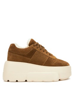 Badura Sneakersy CASI-01W1-006 Brązowy ze sklepu MODIVO w kategorii Półbuty damskie - zdjęcie 177110197