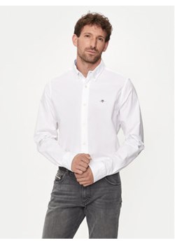 Gant Koszula Oxford 3230115 Biały Slim Fit ze sklepu MODIVO w kategorii Koszule męskie - zdjęcie 177125449