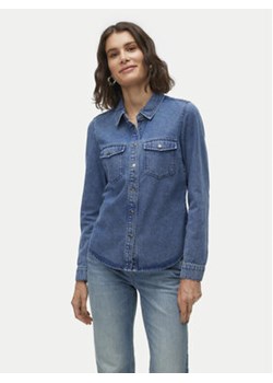 Vero Moda Koszula jeansowa Jennie 10313726 Granatowy Regular Fit ze sklepu MODIVO w kategorii Koszule damskie - zdjęcie 177132749