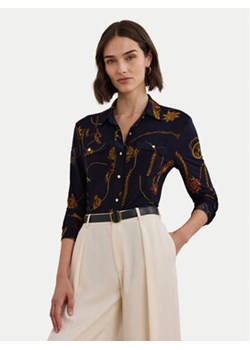 LAUREN RALPH LAUREN Koszula 200957607001 Granatowy Slim Fit ze sklepu MODIVO w kategorii Koszule damskie - zdjęcie 177145757