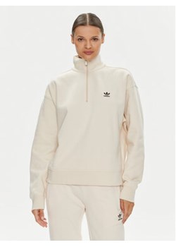 adidas Bluza Essentials IR5940 Écru Loose Fit ze sklepu MODIVO w kategorii Bluzy damskie - zdjęcie 177145825