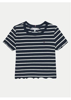 Tommy Hilfiger T-Shirt KG0KG08509 S Granatowy Slim Fit ze sklepu MODIVO w kategorii T-shirty chłopięce - zdjęcie 177151915