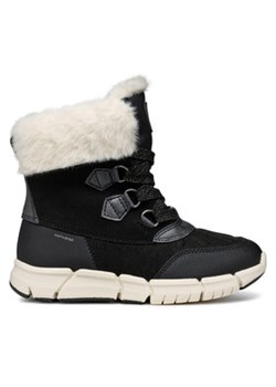 Geox Śniegowce J Flexyper Girl B Ab J46APA 0AU50 C9B1P S Czarny ze sklepu MODIVO w kategorii Buty zimowe dziecięce - zdjęcie 177165097