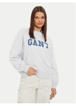 Gant Bluza Graphic 4200488 Szary Regular Fit ze sklepu MODIVO w kategorii Bluzy damskie - zdjęcie 177181495