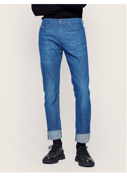 Boss Jeansy Slim Fit Delaware3-1 50437899 Granatowy Slim Fit ze sklepu MODIVO w kategorii Jeansy męskie - zdjęcie 177185066