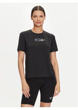 Reebok Koszulka techniczna Id Train Sup Graphic Tee 100035748 Czarny Regular Fit ze sklepu MODIVO w kategorii Bluzki damskie - zdjęcie 177195215