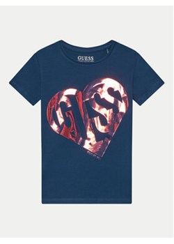 Guess T-Shirt J4YI42 K6YW4 Granatowy Regular Fit ze sklepu MODIVO w kategorii T-shirty chłopięce - zdjęcie 177207658