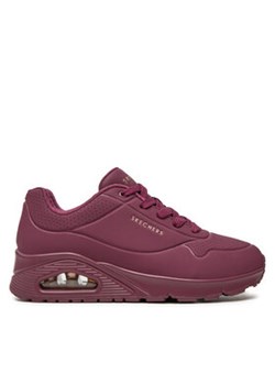 Skechers Sneakersy Uno Stand On Air 73690/PLUM Bordowy ze sklepu MODIVO w kategorii Buty sportowe damskie - zdjęcie 177209015