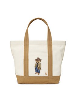 Polo Ralph Lauren Torebka 428942252001 Beżowy ze sklepu MODIVO w kategorii Torby Shopper bag - zdjęcie 177220788