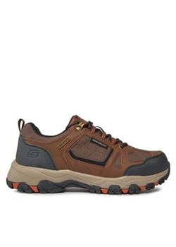 Skechers Sneakersy Selmen Forel 204937/BRBK Brązowy ze sklepu MODIVO w kategorii Buty trekkingowe męskie - zdjęcie 177224719