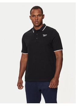 Reebok Polo Identity Small Logo Polo 100073035 Czarny Regular Fit ze sklepu MODIVO w kategorii T-shirty męskie - zdjęcie 177238818