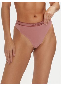 Calvin Klein Underwear Stringi 000QF7954E Różowy ze sklepu MODIVO w kategorii Majtki damskie - zdjęcie 177249027