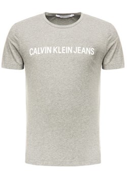 Calvin Klein Jeans T-Shirt Core Institutional Logo J30J307855 Szary Regular Fit ze sklepu MODIVO w kategorii T-shirty męskie - zdjęcie 177257496