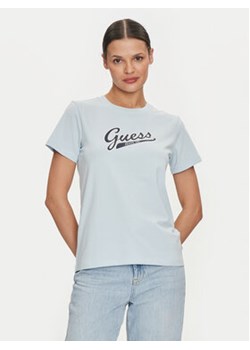 Guess Jeans T-Shirt 165657 Niebieski Classic Fit ze sklepu MODIVO w kategorii Bluzki damskie - zdjęcie 177264085