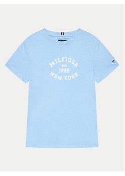 Tommy Hilfiger T-Shirt Monotype Flock KB0KB08658 Niebieski Regular Fit ze sklepu MODIVO w kategorii T-shirty chłopięce - zdjęcie 177268325