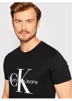 Calvin Klein Jeans T-Shirt J30J320935 Czarny Slim Fit ze sklepu MODIVO w kategorii T-shirty męskie - zdjęcie 177274067