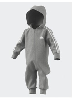 adidas Kombinezon IJ8111 Szary Regular Fit ze sklepu MODIVO w kategorii Kombinezony dziewczęce - zdjęcie 177276137