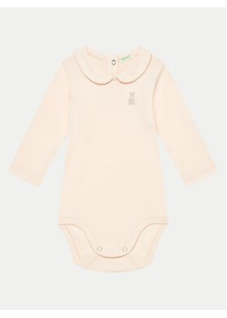 United Colors Of Benetton Body dziecięce 3I9WAB00G Różowy ze sklepu MODIVO w kategorii Body niemowlęce - zdjęcie 177279556