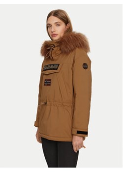 Napapijri Kurtka anorak Skidoo W 2.0 NP0A4I5F Brązowy Regular Fit ze sklepu MODIVO w kategorii Kurtki damskie - zdjęcie 177285135