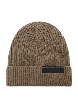 Trussardi Czapka Beanie Logo 57Z00184 Szary ze sklepu MODIVO w kategorii Czapki zimowe damskie - zdjęcie 177290598