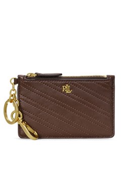 LAUREN RALPH LAUREN Etui na karty kredytowe 432951706003 Brązowy ze sklepu MODIVO w kategorii Portfele damskie - zdjęcie 177295178