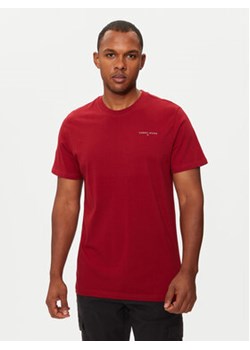 Tommy Jeans T-Shirt Linear Chest DM0DM18555 Czerwony Slim Fit ze sklepu MODIVO w kategorii T-shirty męskie - zdjęcie 177298075