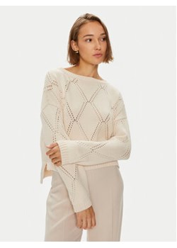 Weekend Max Mara Sweter Abbozzi 2425366161 Écru Standard Fit ze sklepu MODIVO w kategorii Swetry damskie - zdjęcie 177303196