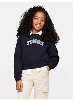 Tommy Hilfiger Bluza Varsity KG0KG08035 Granatowy Regular Fit ze sklepu MODIVO w kategorii Bluzy dziewczęce - zdjęcie 177334278