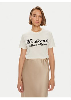 Weekend Max Mara T-Shirt Zirlo 2425976031600 Écru Regular Fit ze sklepu MODIVO w kategorii Bluzki damskie - zdjęcie 177334777