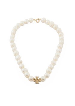 Tory Burch Naszyjnik Kira Pearl Necklace 157964 Złoty ze sklepu MODIVO w kategorii Naszyjniki - zdjęcie 177337139