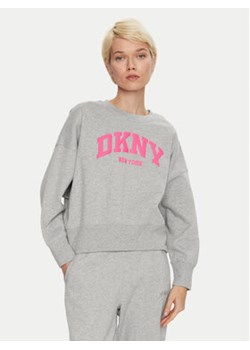 DKNY Sport Bluza DP4T9944 Szary Loose Fit ze sklepu MODIVO w kategorii Bluzy damskie - zdjęcie 177347796