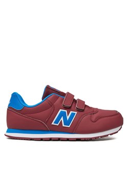 Sneakersy New Balance GV500CMB Bordowy ze sklepu eobuwie.pl w kategorii Buty sportowe dziecięce - zdjęcie 177382619