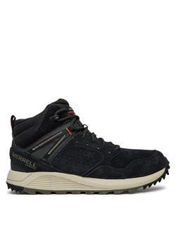 Sneakersy Merrell Wildwood Mid Ltr Wp J068027 Czarny ze sklepu eobuwie.pl w kategorii Buty sportowe męskie - zdjęcie 177382678