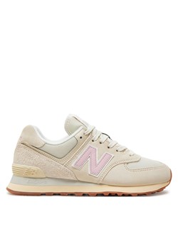 Sneakersy New Balance WL574GU2 Beżowy ze sklepu eobuwie.pl w kategorii Buty sportowe damskie - zdjęcie 177383027