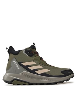 Trekkingi adidas Terrex Anylander Mid Rain.Rdy ID0897 Zielony ze sklepu eobuwie.pl w kategorii Buty trekkingowe męskie - zdjęcie 177383108